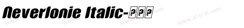 Neverlonie Italic字体转换